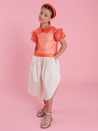 Scalloped Collar Blouse