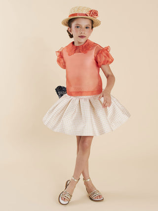 Scalloped Collar Blouse