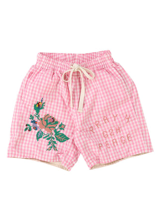PREORDER: Pink Checked Shorts