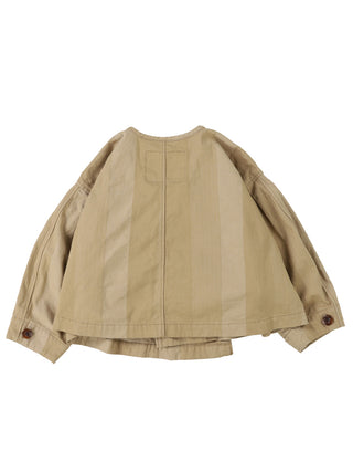 PREORDER: Striped Chino Short Trench Coat