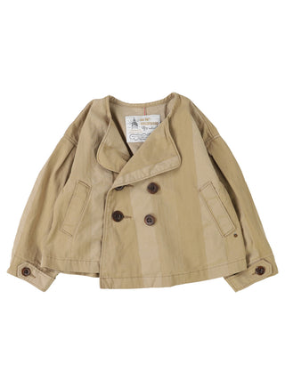 PREORDER: Striped Chino Short Trench Coat