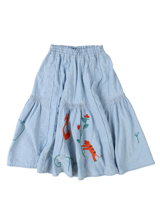 PREORDER: Dungaree Switched Design Skirt