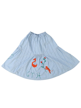 PREORDER: Dungaree Switched Design Skirt