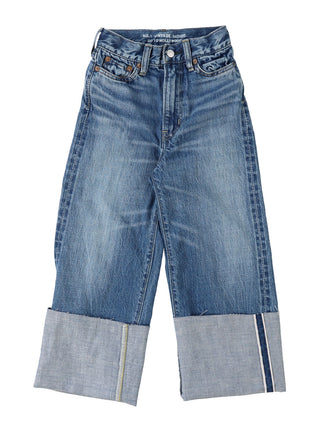 PREORDER: Blue Denim Rolled-up Pants