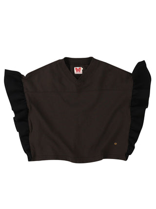 PREORDER: Dark Grey Football Wide Sleeveless Tee