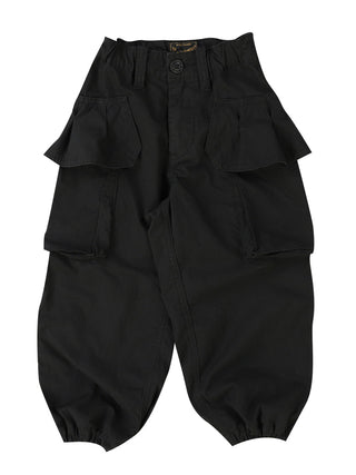 PREORDER: Black Ruffled Weather Pants