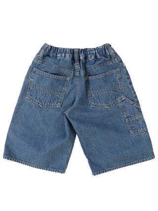 PREORDER: Blue Denim Wide Leg Shorts