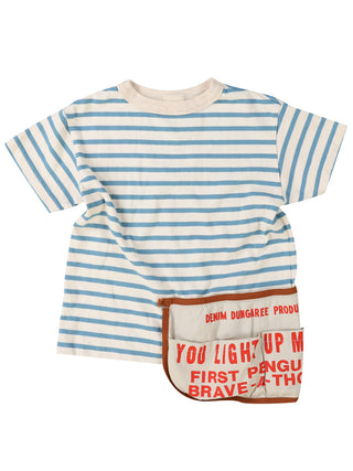 PREORDER: White Striped Apron Tee