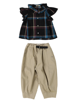 Black Plaid Blouse