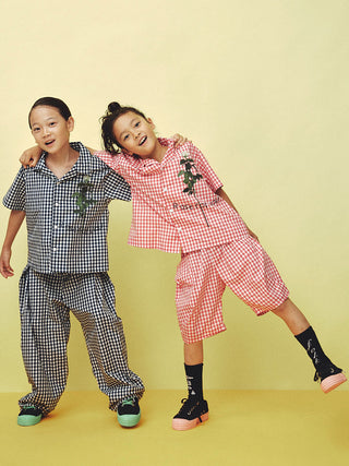 PREORDER: Rose Gingham Puff Shorts