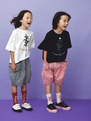 PREORDER: Navy Gingham Puff Shorts