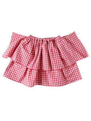PREORDER: Rose Gingham Puff Skirt