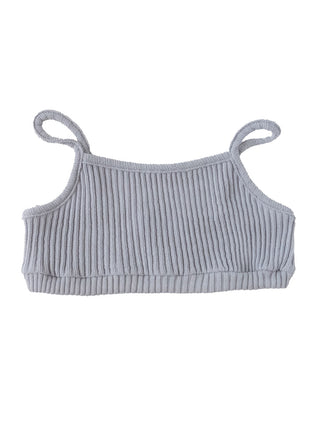 PREORDER: Grey Cropped Camisole Top
