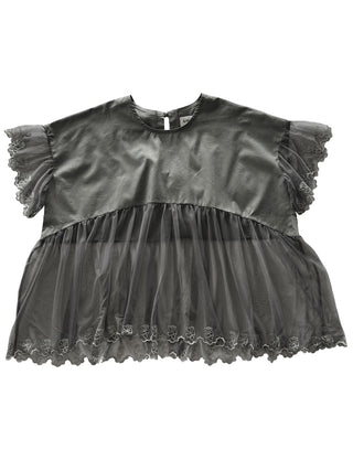 PREORDER: Grey Teddy Blouse