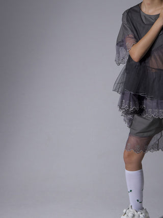 PREORDER: Grey Teddy Blouse