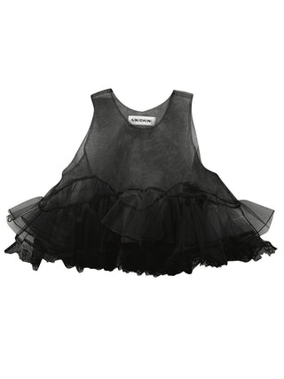 PREORDER: Black Teddy Tulle Over-top