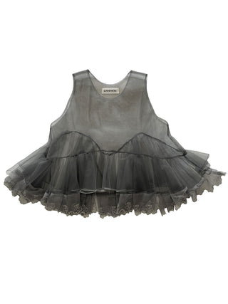 PREORDER: Grey Teddy Tulle Over-top