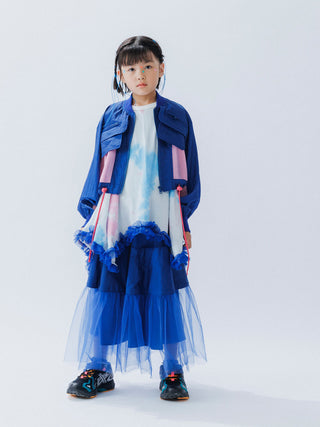 PREORDER: Purple Ruffle Tie-Dye Top