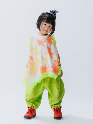 PREORDER: Orange Ruffle Tie-Dye Top