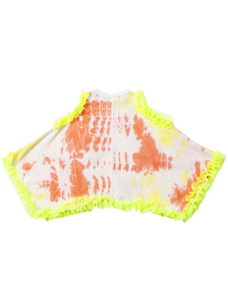 PREORDER: Orange Ruffle Tie-Dye Top
