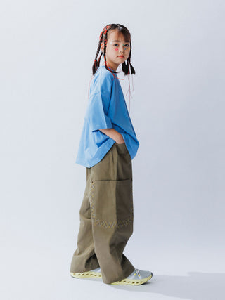 Logo Print Blue T-Shirt