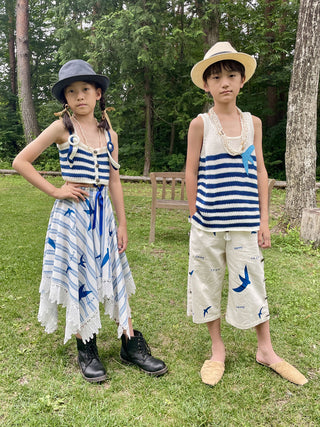 Striped Handkerchief Skirt