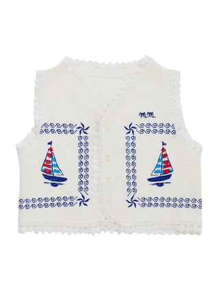 PREORDER: Barcos Embroidered Vest