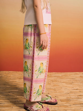 PREORDER: Birds Patchwork Pants