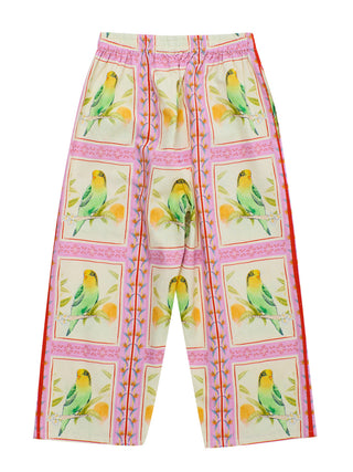 PREORDER: Birds Patchwork Pants