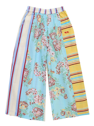 PREORDER: Vintage Flowers Patchwork Pants