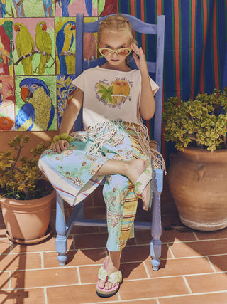 PREORDER: Vintage Flowers Patchwork Pants