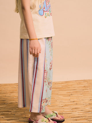 PREORDER: Vintage Flowers Patchwork Pants