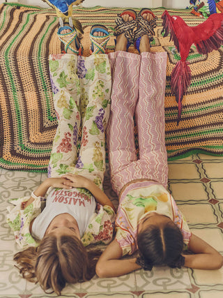 PREORDER: Wavy Pink Knit Pants