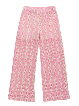 PREORDER: Wavy Pink Knit Pants