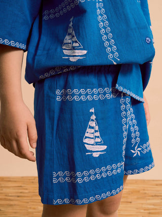 PREORDER: Barcos Embroidered Shorts