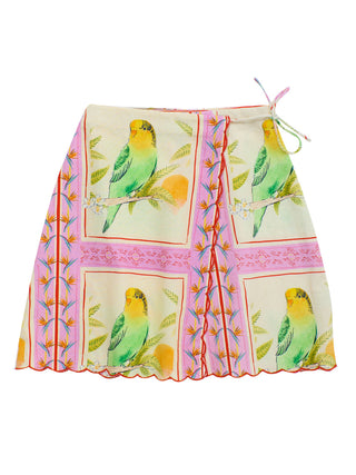 PREORDER: Birds Patchwork Skirt