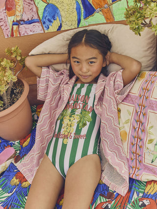 PREORDER: Uvas Striped Swimsuit