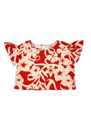 Camille Hibiscus Top