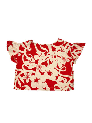 Camille Hibiscus Top