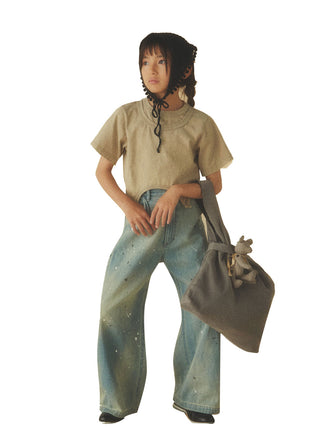 Indigo Wide Painter Pants