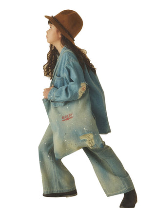 Denim 2 way Tote Bag