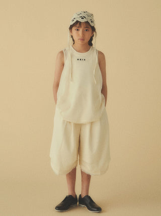 PREORDER: Ecru Shirt Tail Tank Top