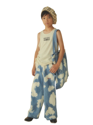 Ecru Drawingstring Tank Top