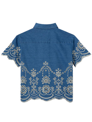 Clementine Crop Blouse