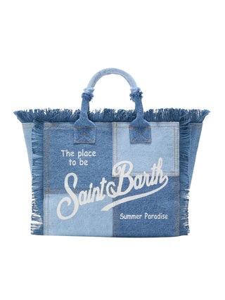 Colette Denim Patchwork Hand Bag