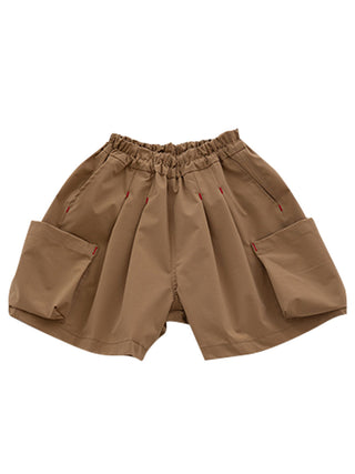 Brown Big Pocket Cargo Shorts