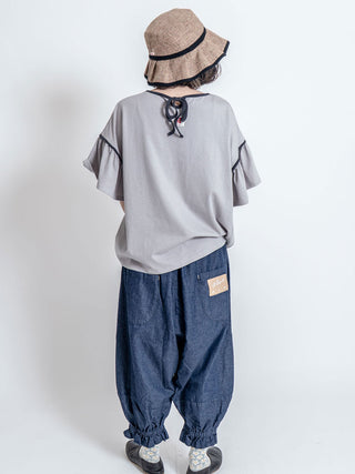 Puff Denim Pants