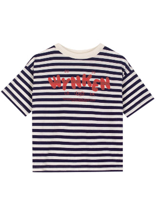 Navy Striped Logo T-Shirt