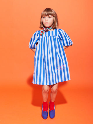 Annka Blue Stripe Dress