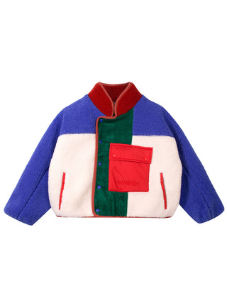 Cross Body Faux Fur Jacket